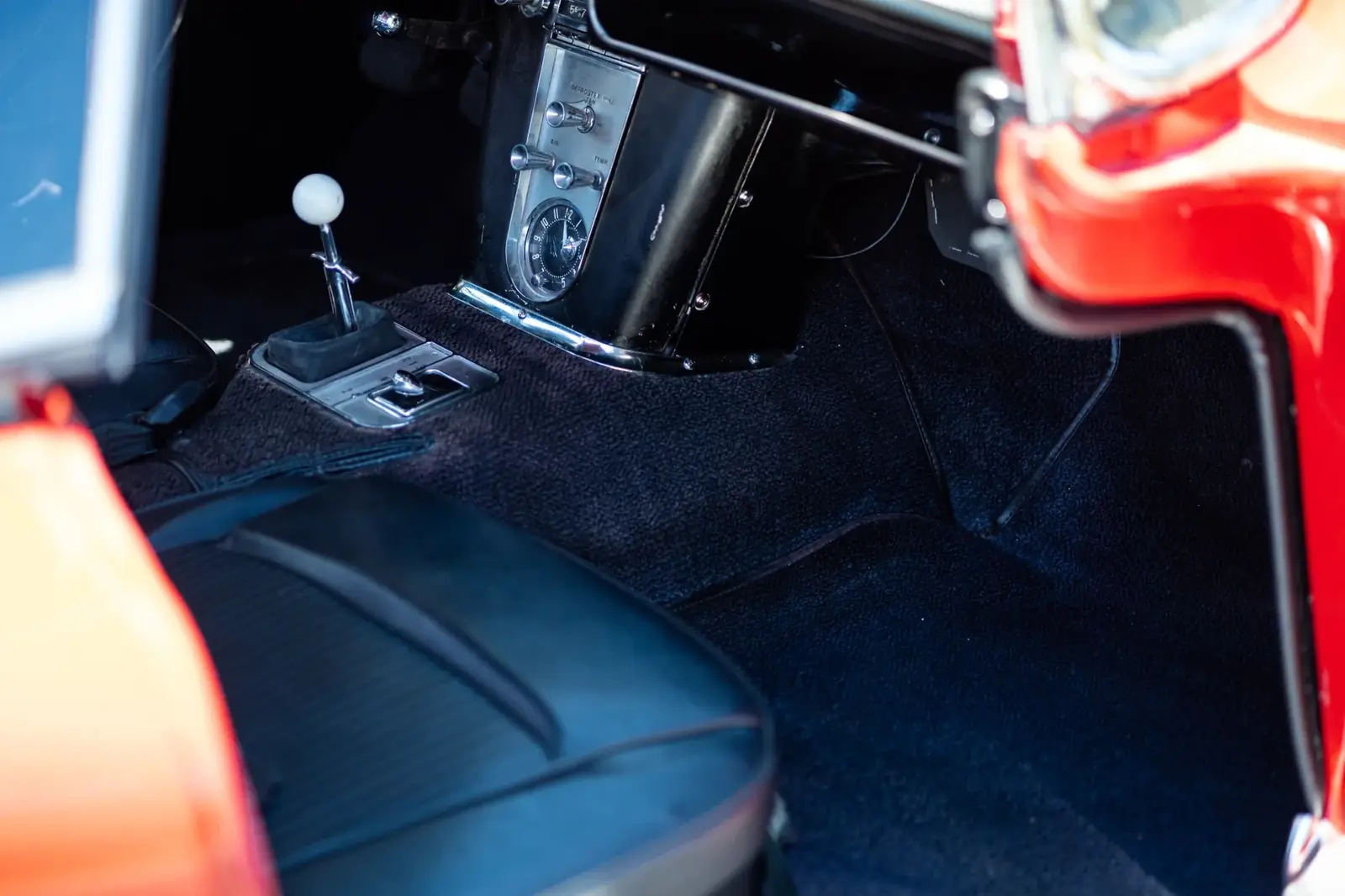 Cockpit on the 1961 Corvette