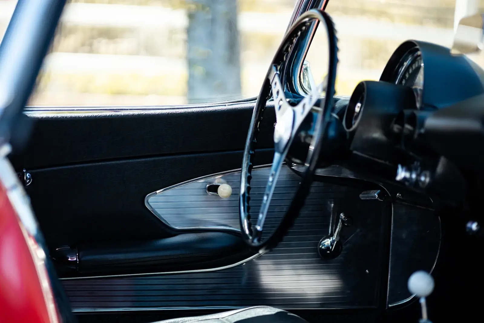 Door panel on the 1961 Corvette